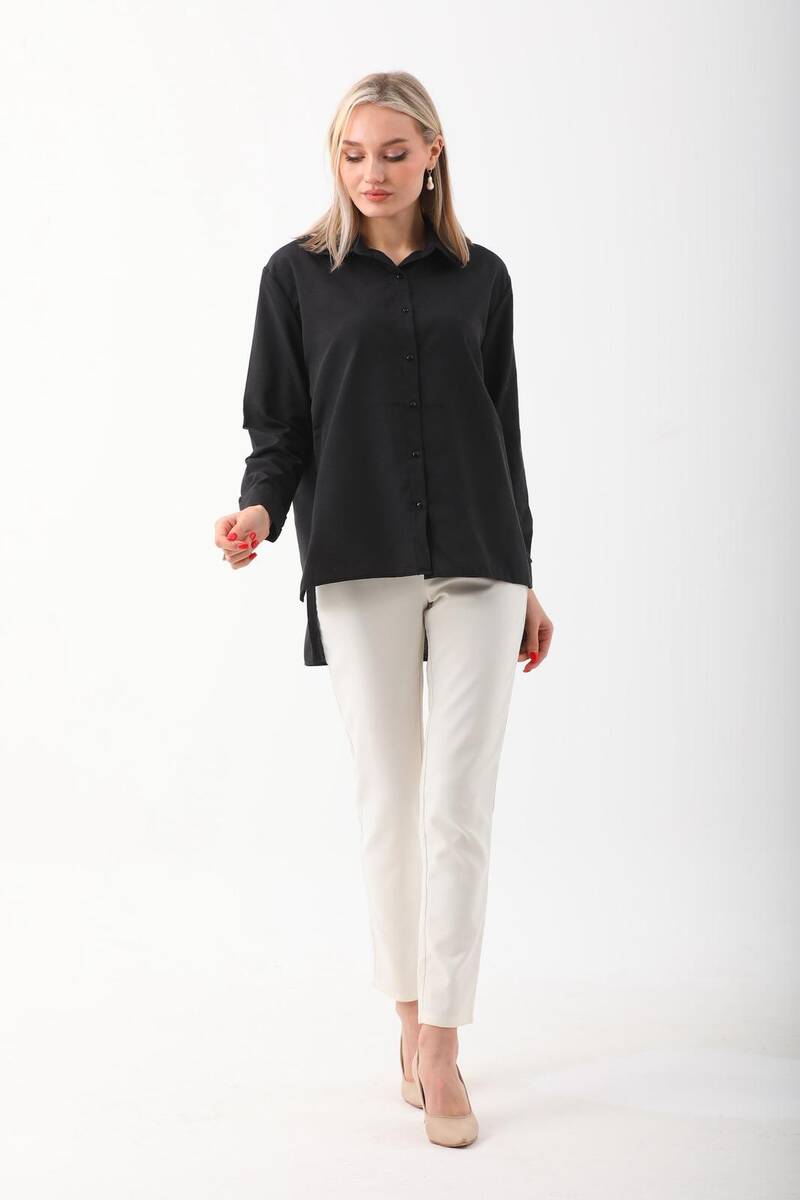 Arkası Uzun Kadın Gömlek Arkası Uzun Kadın Gömlek