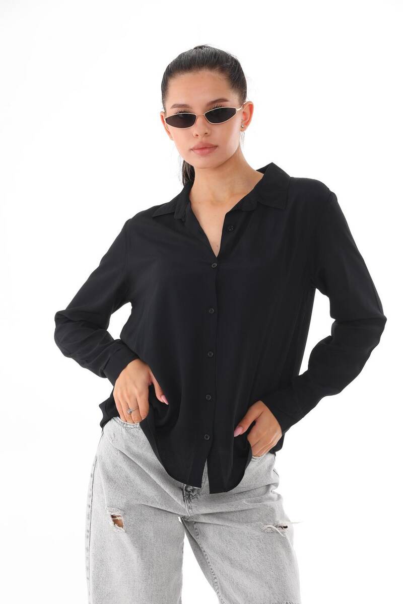 Bağlamalı Bordo Kadın Gömlek