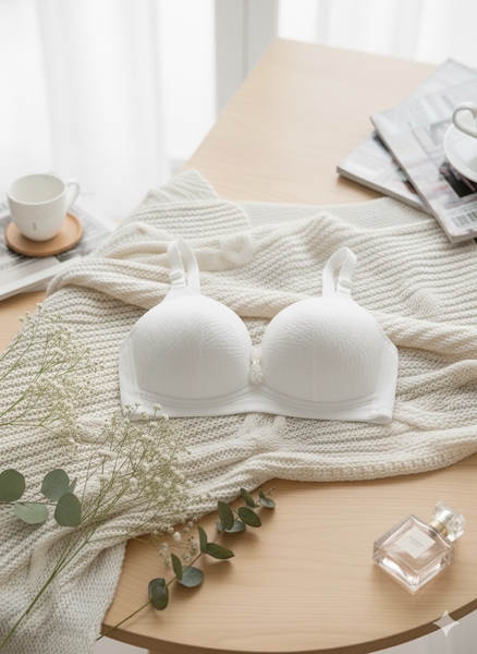  - Beyaz Dantel Telsiz Toparlayıcı Sutyen