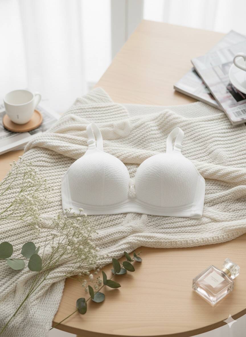 Beyaz Dantel Telsiz Toparlayıcı Sutyen