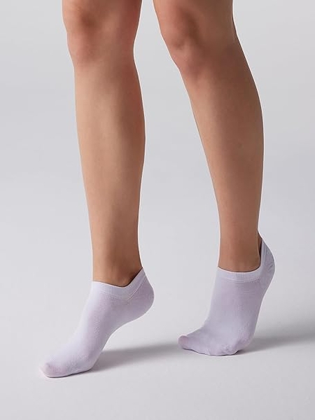  - Beyaz Kadın Bambu Sneakers Çorap