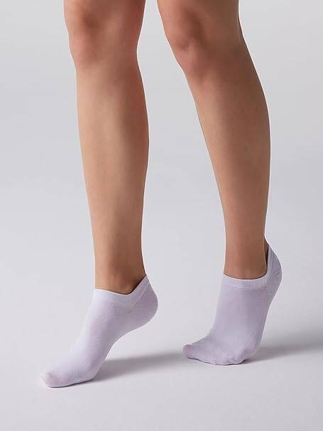 Beyaz Kadın Bambu Sneakers Çorap