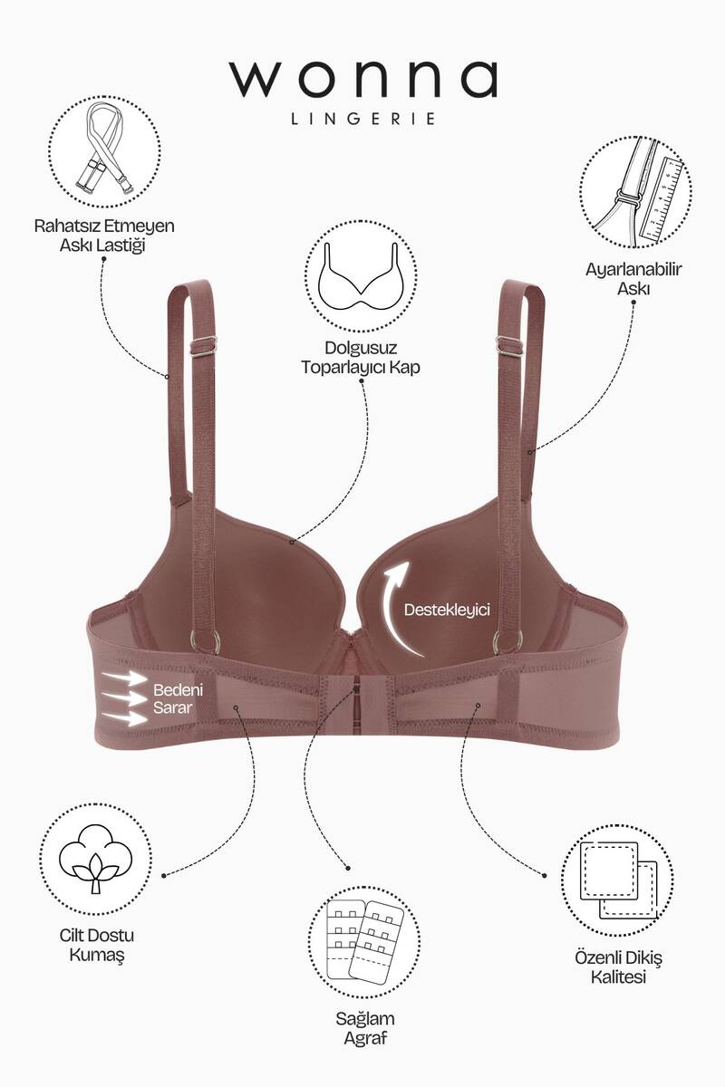 Bronz C Kap Desteksiz Sutyen Bronz C Kap Desteksiz Sutyen