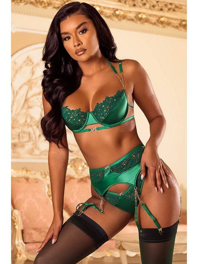 Dantel Detaylı Jartiyer Takımı