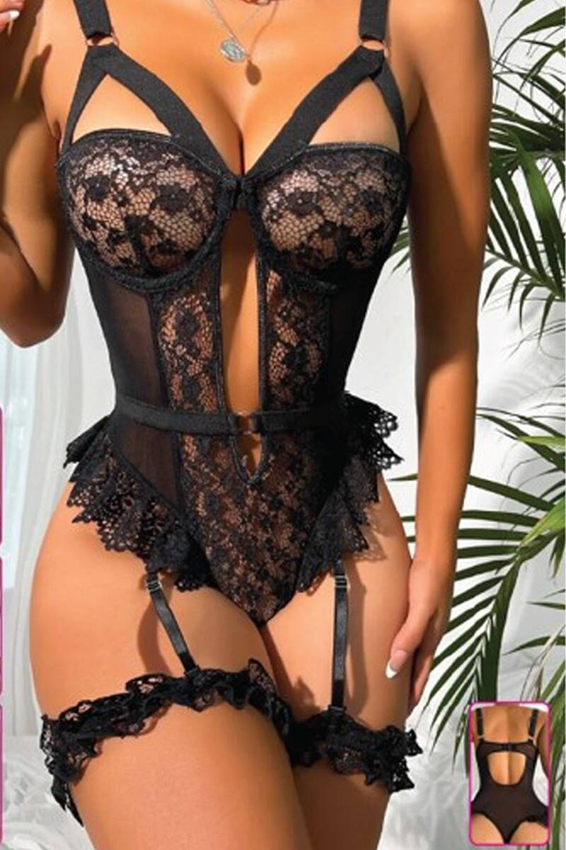 Dantelli Fantazi Jartiyer Takım