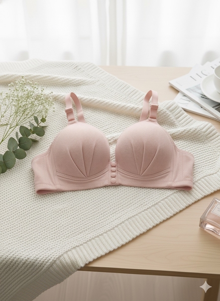  - Düğme Detaylı Telsiz Desteksiz Toparlayıcı Sutyen