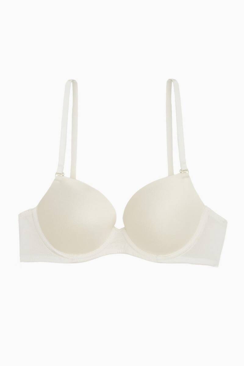 Ekru Desteksiz Mikro Sutyen