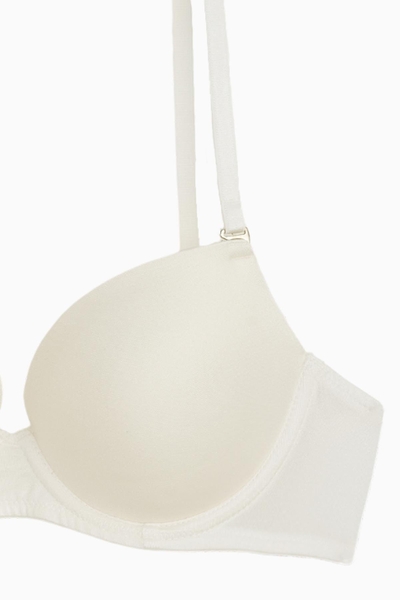 Ekru Desteksiz Mikro Sutyen - Thumbnail