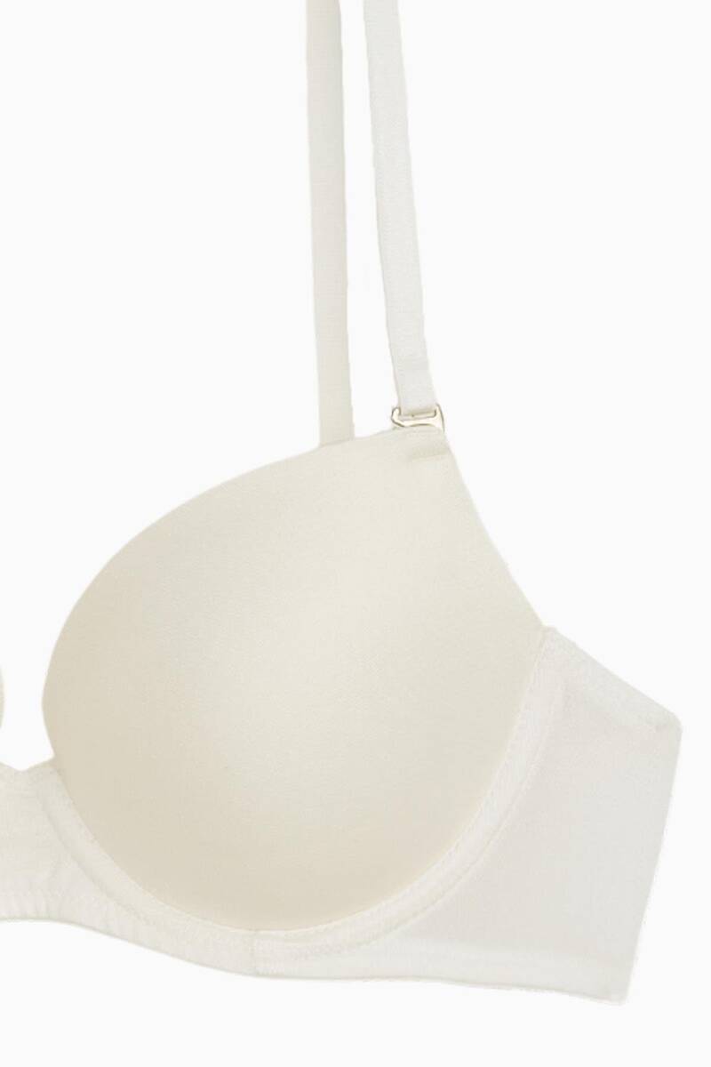 Ekru Desteksiz Mikro Sutyen