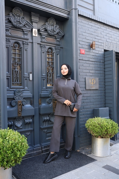 Fermuarlı Pantolon Takım - Thumbnail