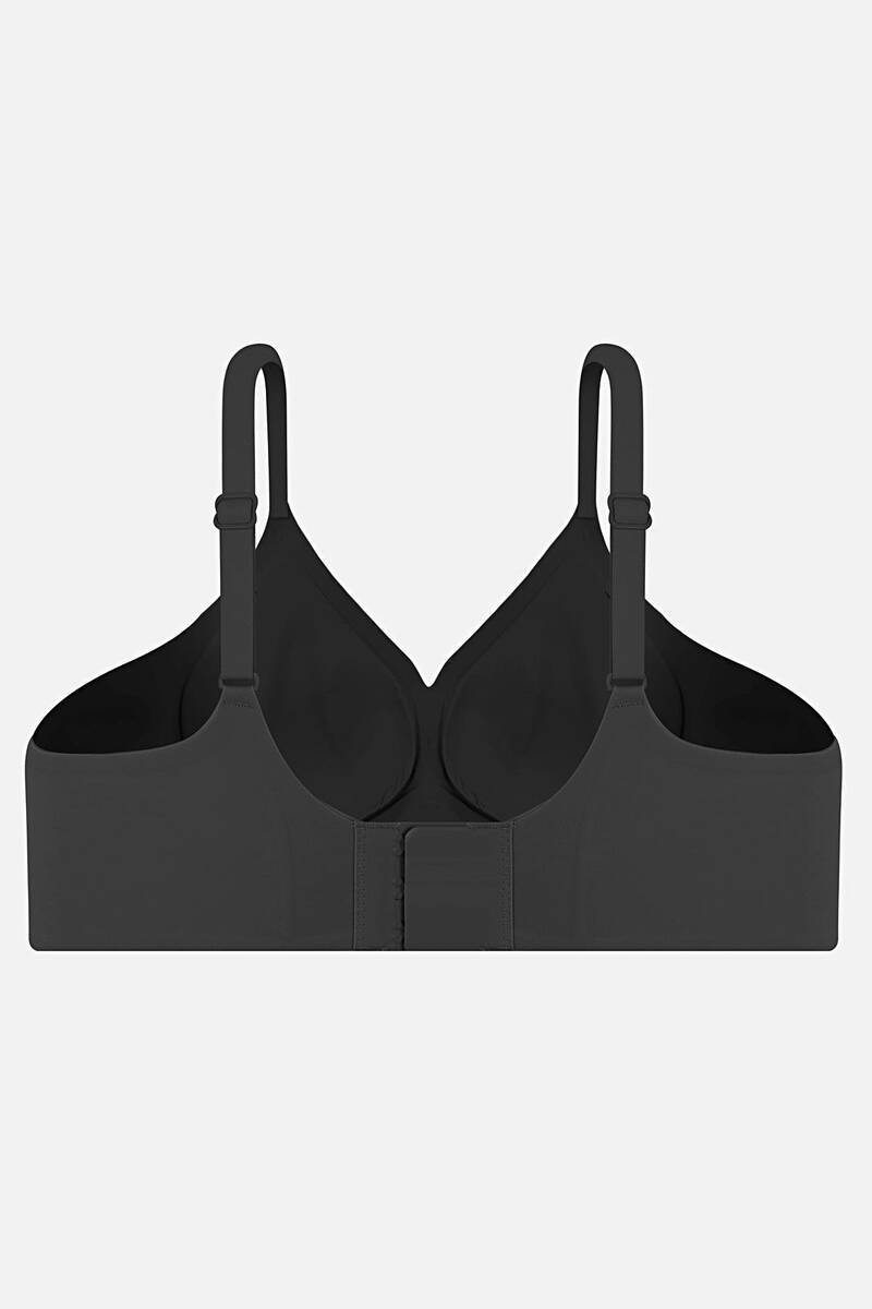 Ghost Dikişsiz Lazer Kesim Desteksiz Siyah Sutyen
