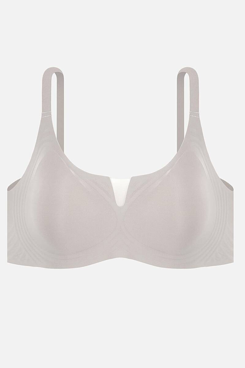 Ghost Dikişsiz Lazer Kesim Gri Sutyen