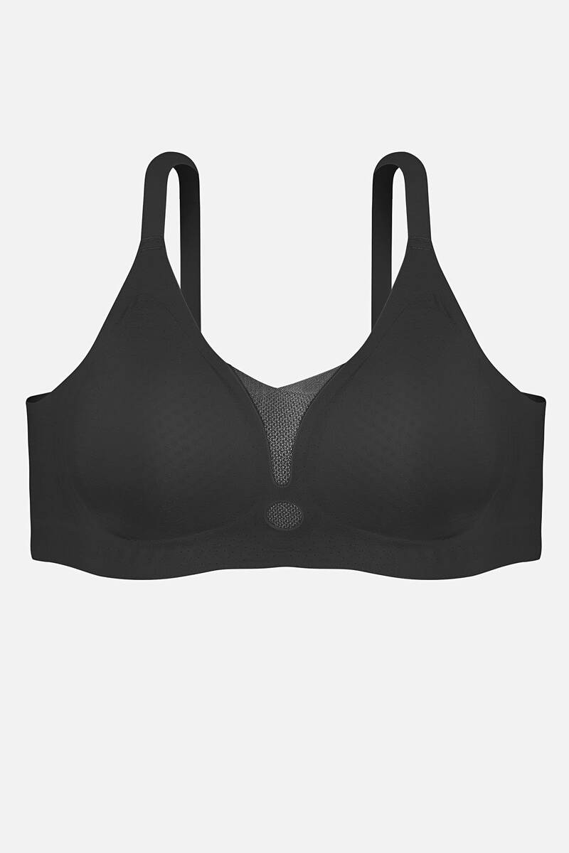 Ghost Siyah Dikişsiz Lazer Kesim Desteksiz Sutyen
