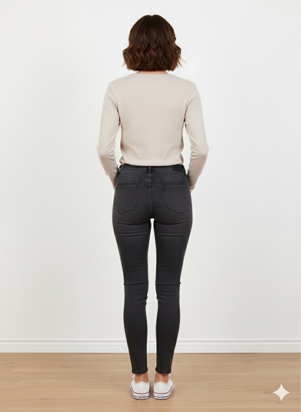 Gri Uzun Kol Tişört - Thumbnail