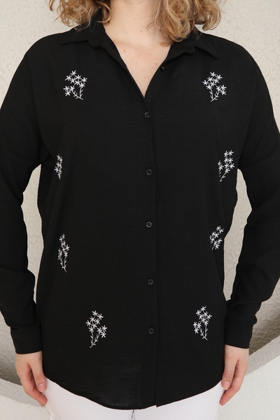 İşlemeli Kadın Gömlek - Thumbnail