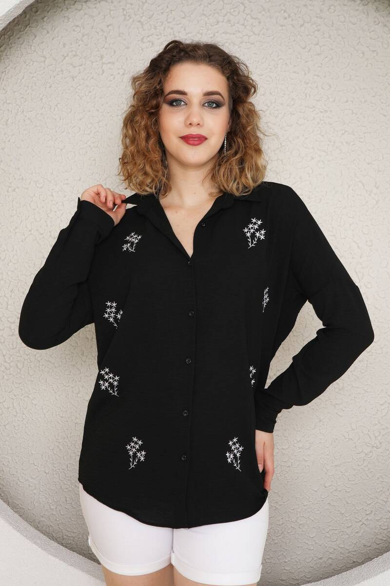 İşlemeli Kadın Gömlek İşlemeli Kadın Gömlek