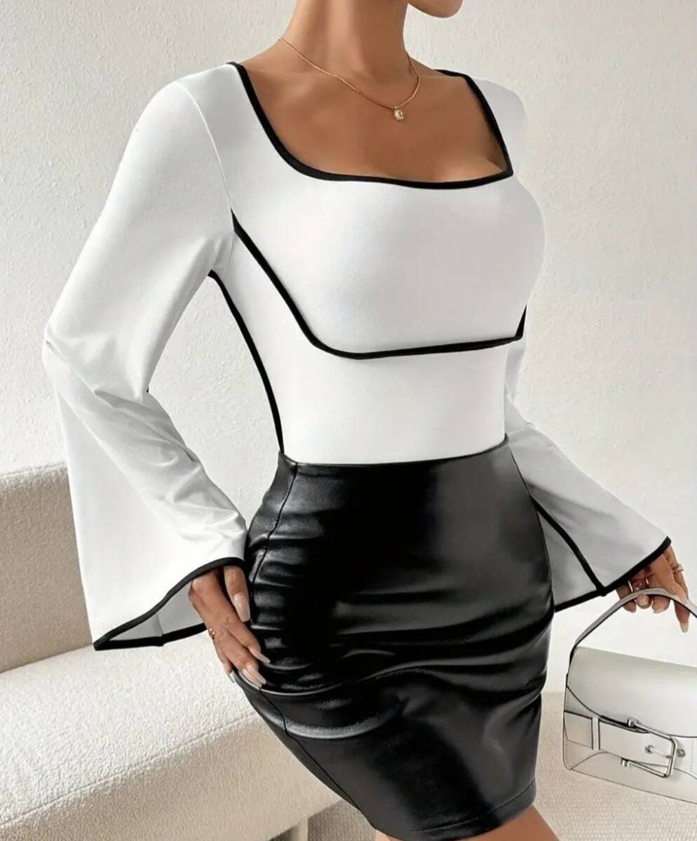 İspanyol Kol Beyaz Tişört