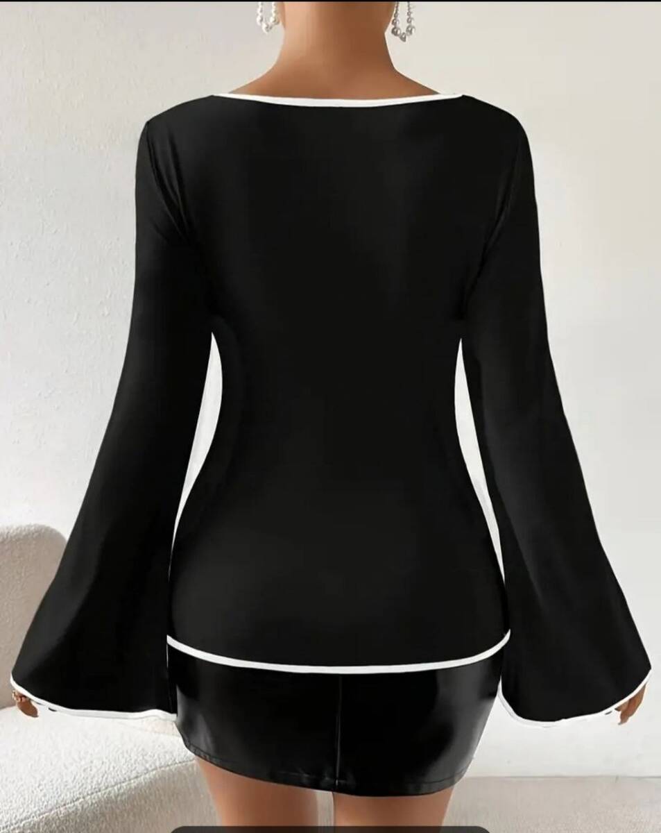 İspanyol Kol Siyah Tişört