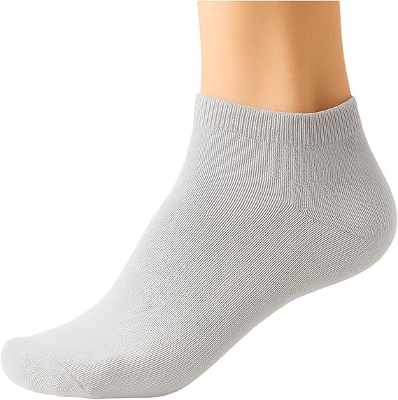  - Kadın Bambu Kısa Gri Soket Çorap