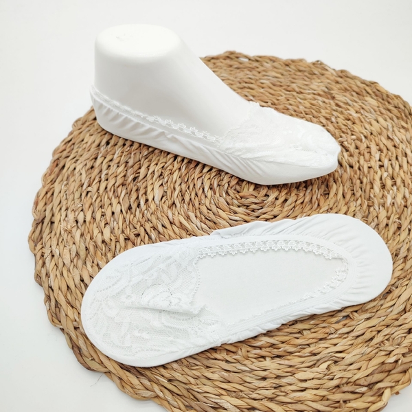 Kadın Dantelli Babet Çorap - Thumbnail