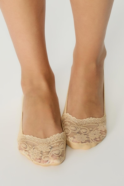  - Kadın Dantelli Babet Çorap