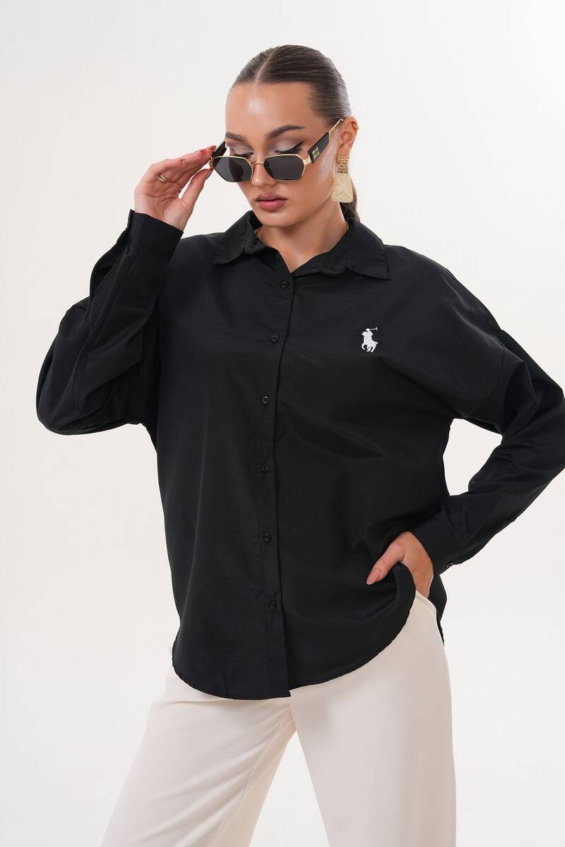 Kadın Kısa Gömlek Kadın Kısa Gömlek