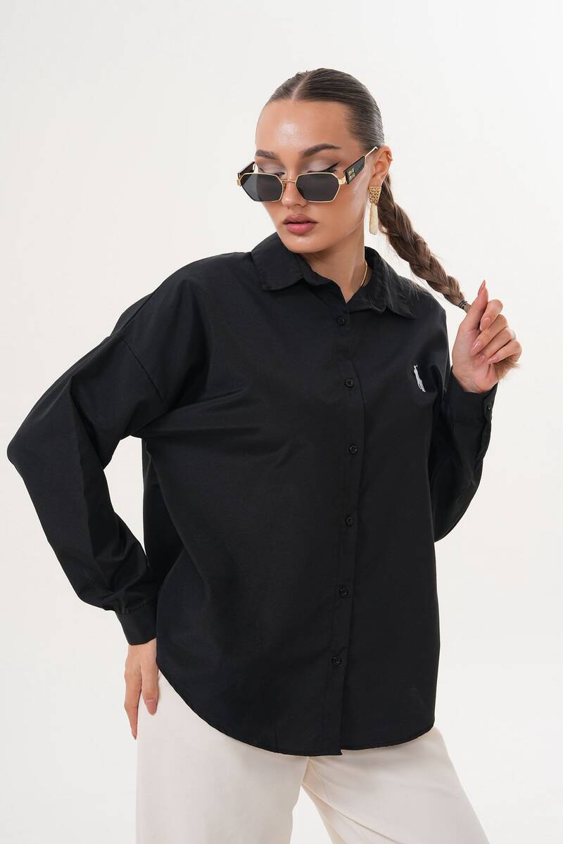 Kadın Kısa Gömlek Kadın Kısa Gömlek