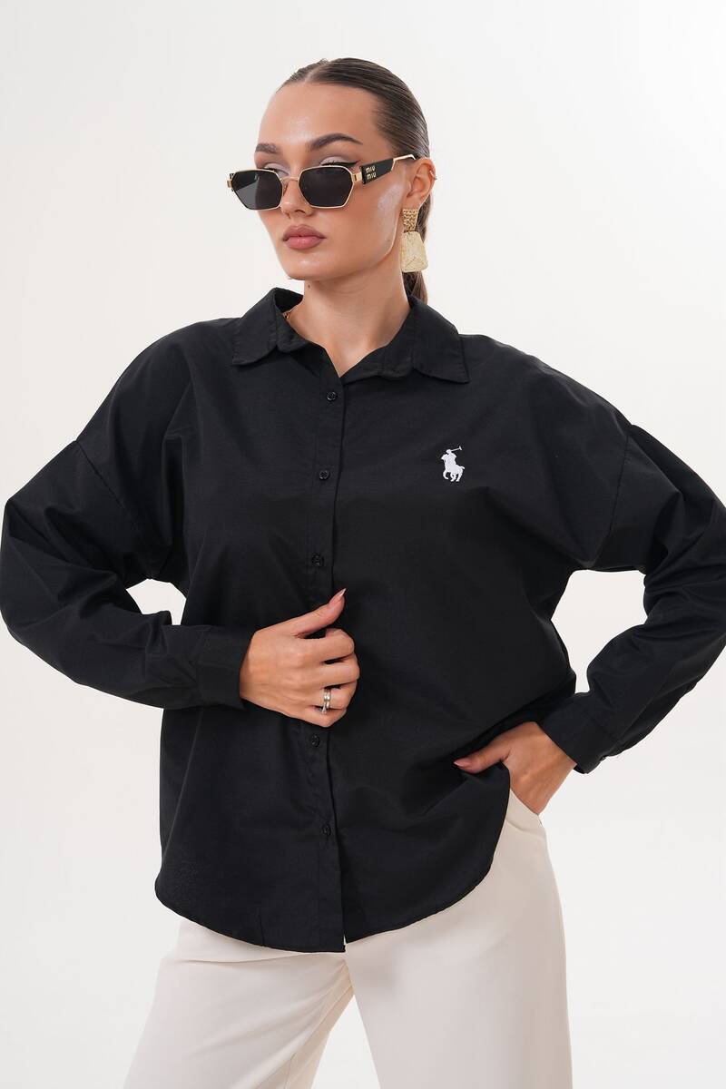 Kadın Kısa Gömlek Kadın Kısa Gömlek