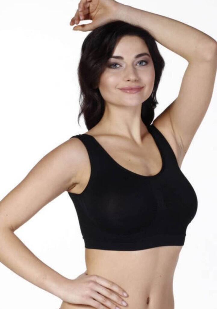 Kalın Askılı Pedli Dikişsiz Bustiyer