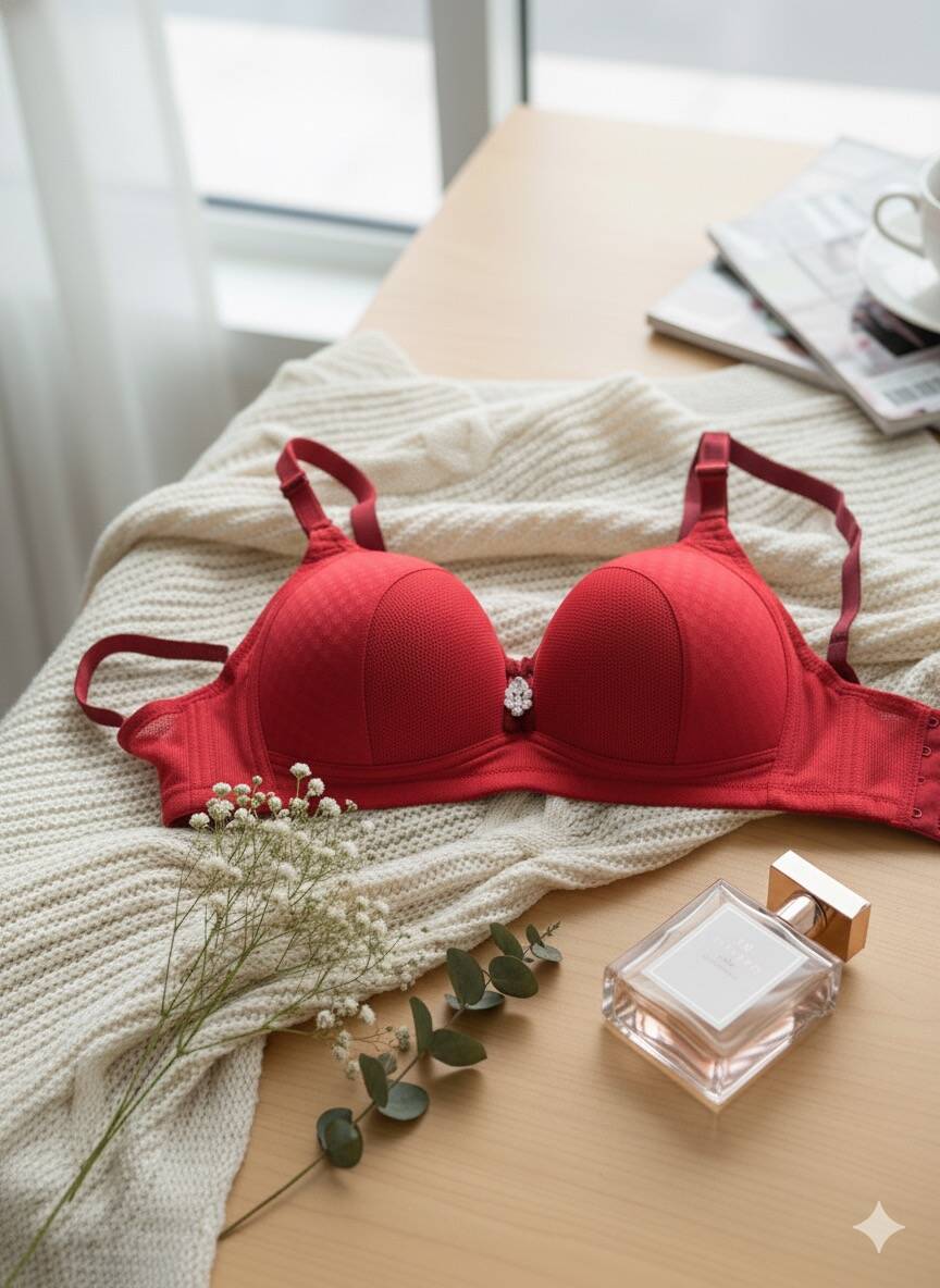 Kırmızı Telsiz Toparlayıcı Sutyen