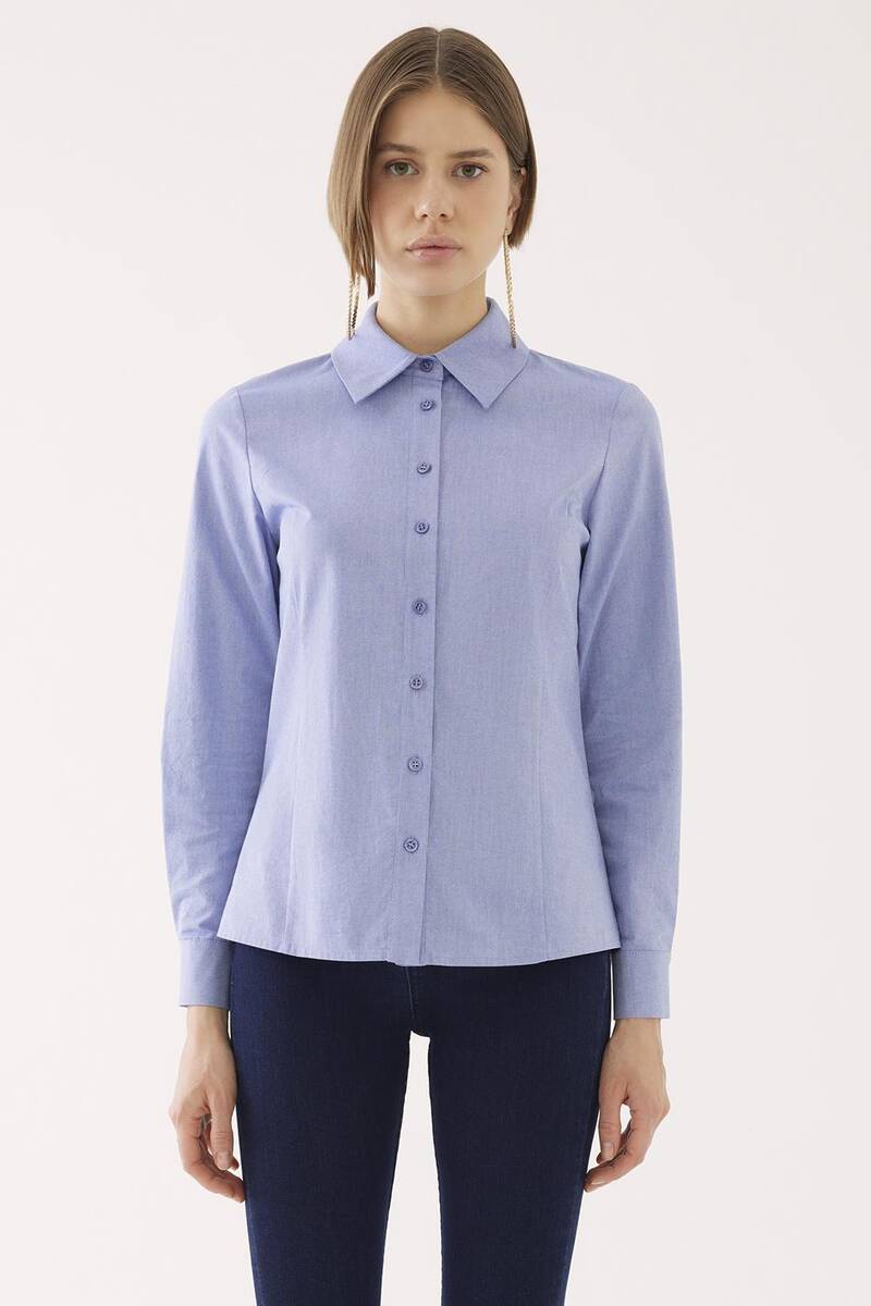 Kısa Kadın Gömlek Kısa Kadın Gömlek