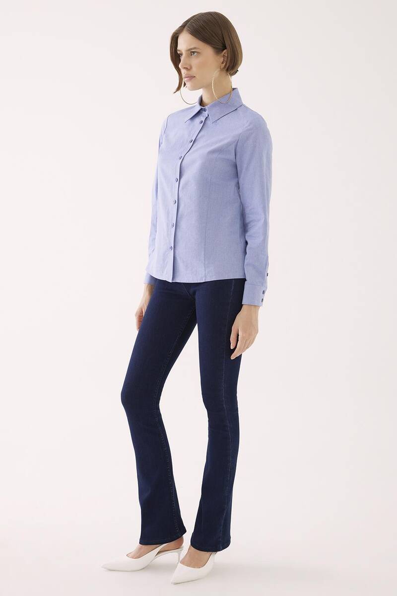 Kısa Kadın Gömlek Kısa Kadın Gömlek