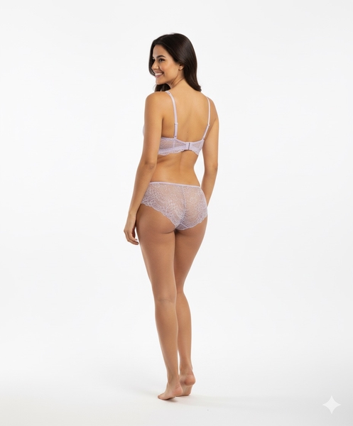 Lila Desteksiz Sutyen Takım - Thumbnail