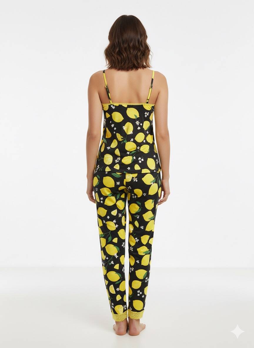 Limon Desenli Pijama Takım