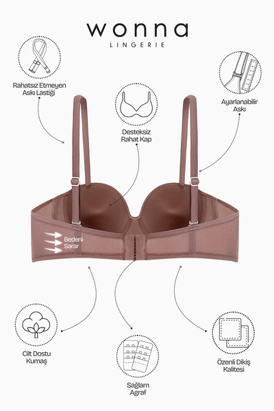 Lotus Desteksiz Straplez Sutyen - Thumbnail