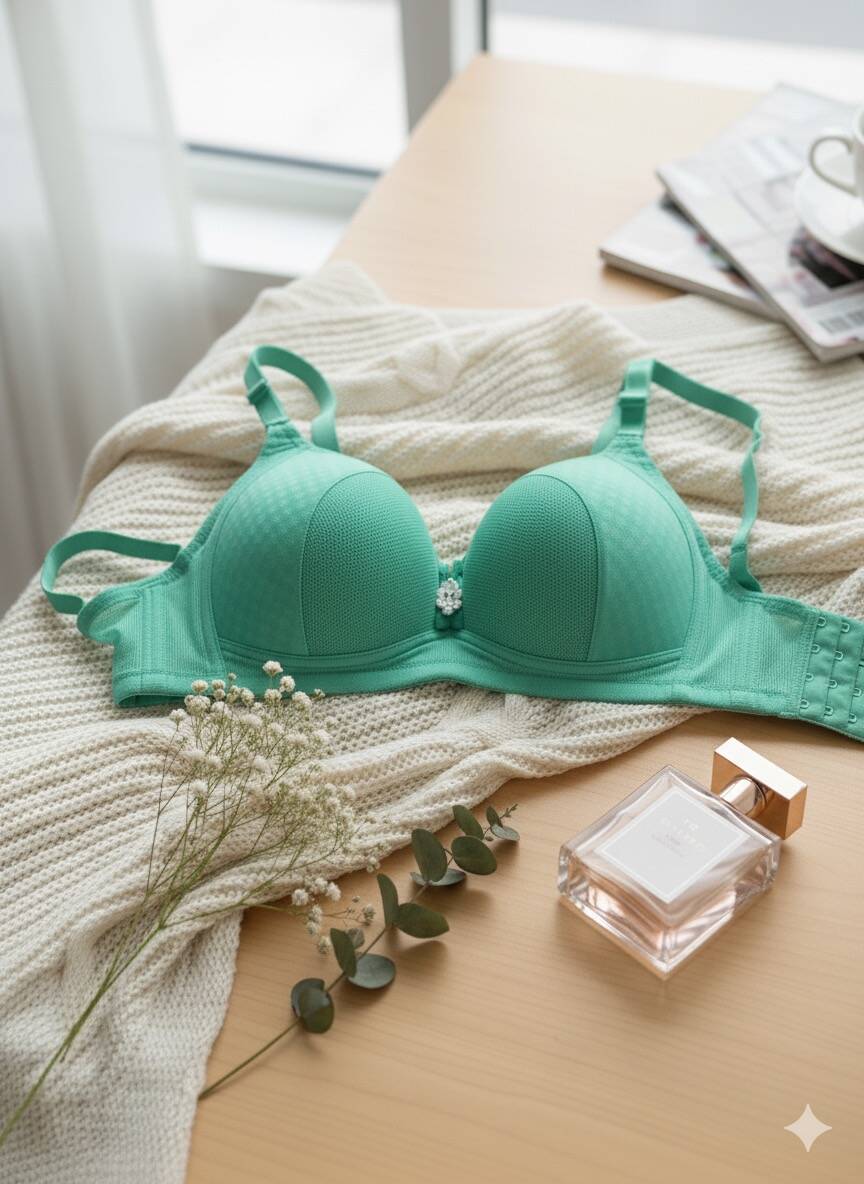 Mint Yeşili Telsiz Toparlayıcı Sutyen