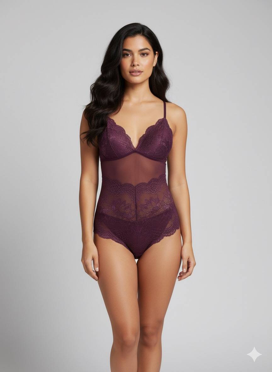 Mor Destekli Bodysuit Mor Destekli Bodysuit