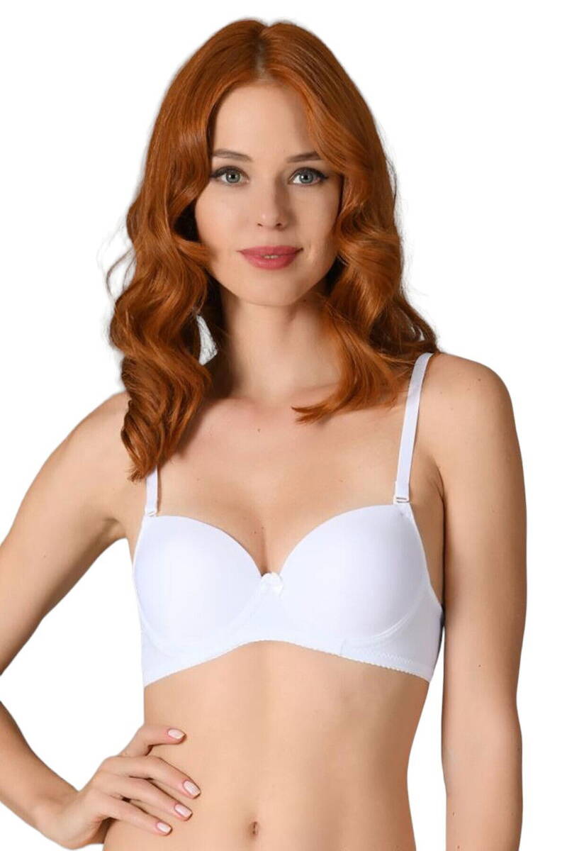 NBB Beyaz Sırtı Şeffaf Straplez Desteksiz Sutyen