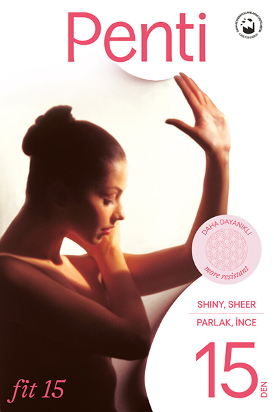 Penti Parlak Fit 15 Süper İnce Külotlu Çorap - Thumbnail