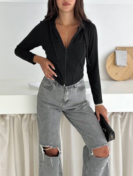  - Siyah Fermuarlı Sweet