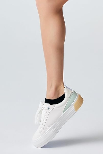 Siyah Kadın Bambu Sneakers Çorap - Thumbnail