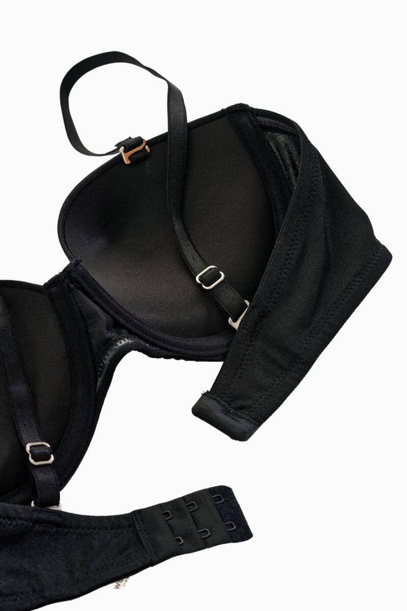 Straplez Siyah Destekli Sutyen