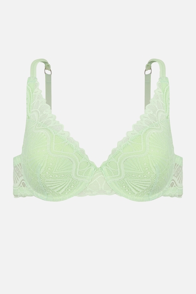 Su Yeşili Dantel Desteksiz Sutyen Takım - Thumbnail