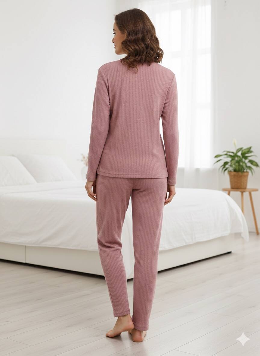 Tavşan Baskılı Kadın Pijama Takım