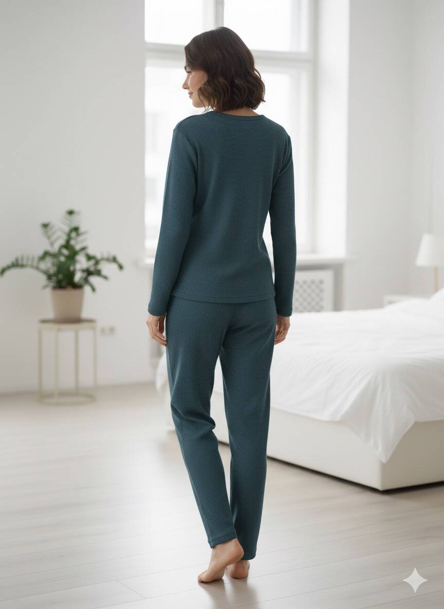 Tavşan Desenli Pijama Takım