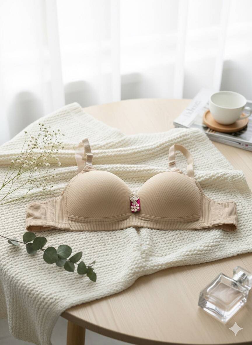 Ten Çizgili Telsiz Desteksiz Toparlayıcı Sutyen