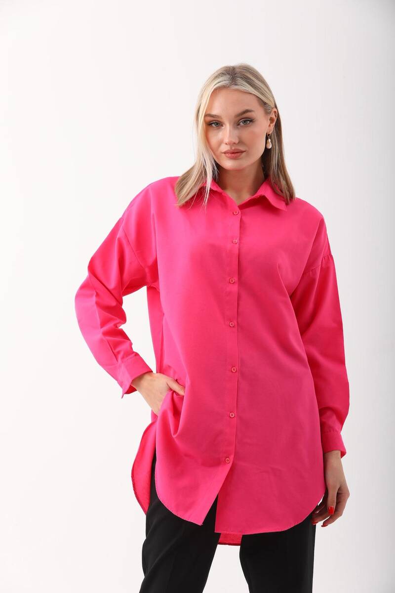 Uzun Kadın Gömlek Uzun Kadın Gömlek