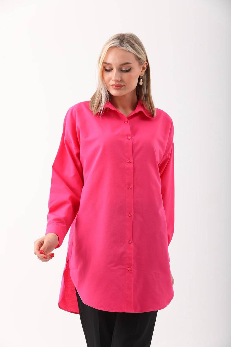 Uzun Kadın Gömlek Uzun Kadın Gömlek