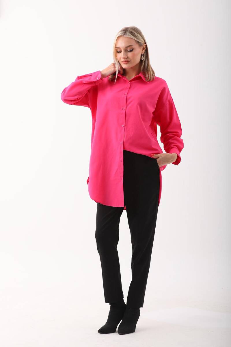 Uzun Kadın Gömlek Uzun Kadın Gömlek