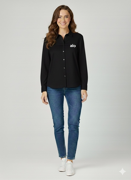 Uzun Kol Kadın Gömlek - Thumbnail